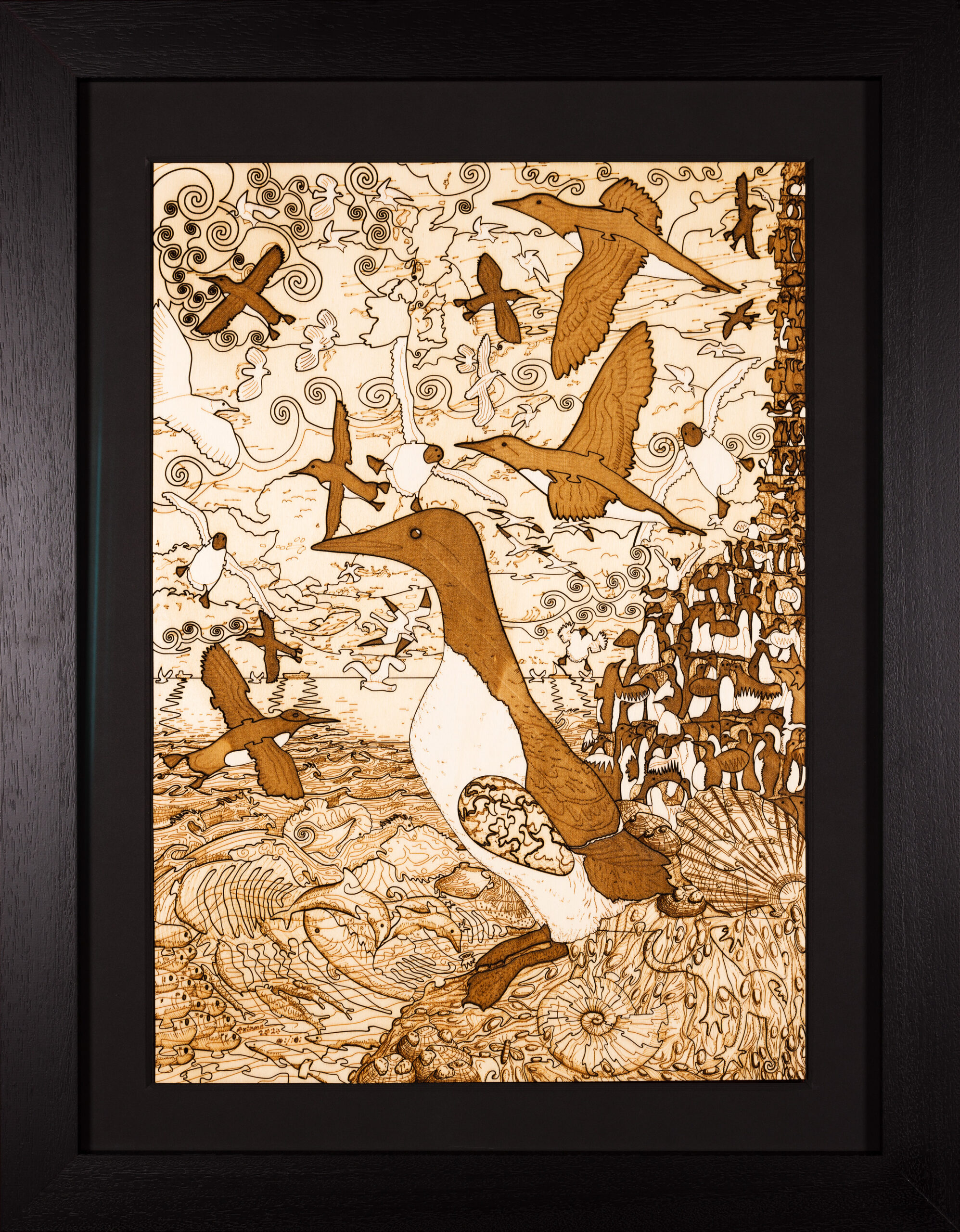 Guillemot with Egg (Art Puzzle) – Laser
