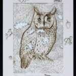 Long-eared Owl with Oak Foliage (Art Puzzle) (156 pieces) - Limited Edition of 101