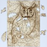 Long-eared Owl with Oak Foliage (Art Puzzle) (156 pieces) - Unlimited Edition