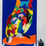 Long-eared Owl (You Are What You Eat) - "stained glass" art puzzle