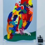 Long-eared Owl (You Are What You Eat) - "stained glass" art puzzle