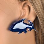 Art Costume Jewellery - "Long-eared Owl (You are What You Eat)" - Hand-painted Stained Glass - piece #6