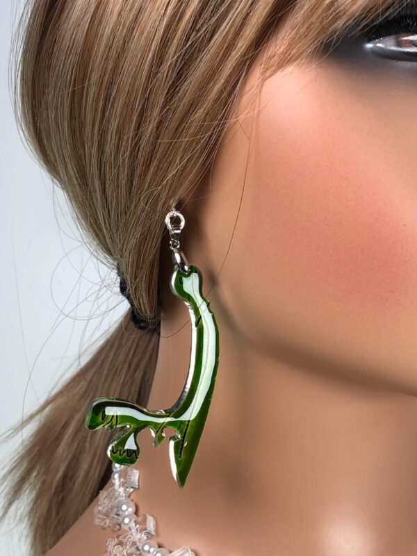 Art Costume Jewellery - "Long-eared Owl (You are What You Eat)" - Hand-painted Stained Glass - piece #16