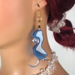 Art Costume Jewellery - "Long-eared Owl (You are What You Eat)" - Hand-painted Stained Glass - piece #3