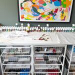 Stained glass numbered paints