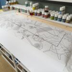 Stained glass prep table