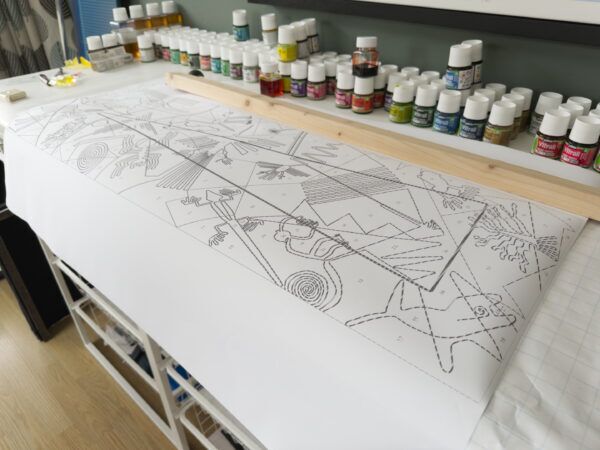 Stained glass prep table